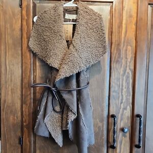 NWT. A'Reve. Shearling Vest